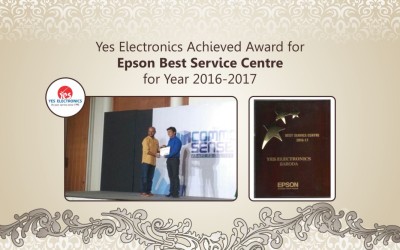 Yes Electronics – Epson Best Service Centre Award for Year 2016-2017