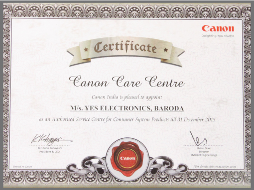Authorised Canon Care Centre